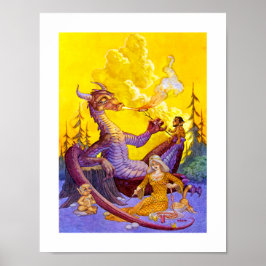 Dragon Cookout Skriv ut Poster