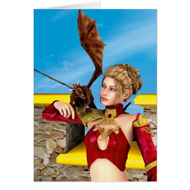 Dragon Dam Hälsningskort (Framsidan)