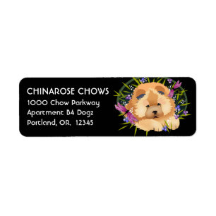 DRAGON DANCE CHOW - Returetiketters Customiz Returadress Etikett