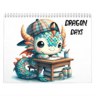 Dragon Days Illustrated Stil Kids Kalender