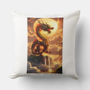 "Dragon Dekorativ kudde: Mythical Elegance for You Kudde