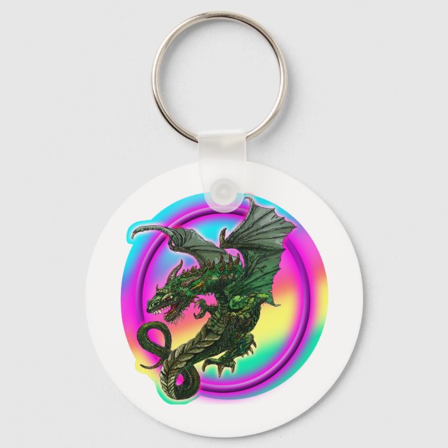 Dragon design nyckelring (Framsida)