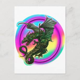 Dragon design vykort