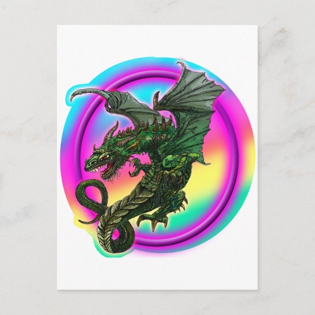 Dragon design vykort (Framsida)