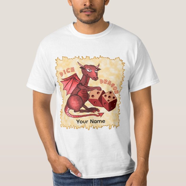 Dragon Dice  T Shirt (Framsida)