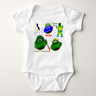 Dragon Dino Spaceships kapten Zacky Robot T-shirt