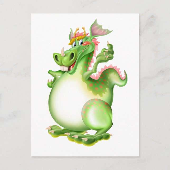 Dragon, Drachen, Drão, Drão, Drón. Vykort (Framsida)