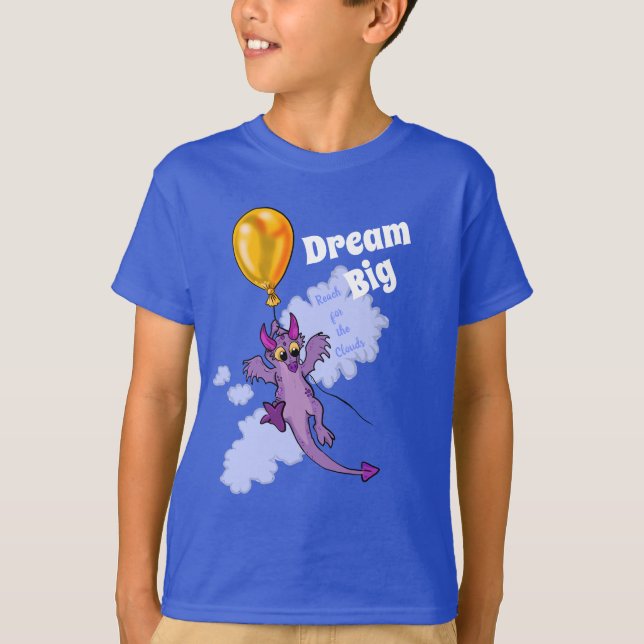 Dragon Dream Big vid avdrift T Shirt (Framsida)
