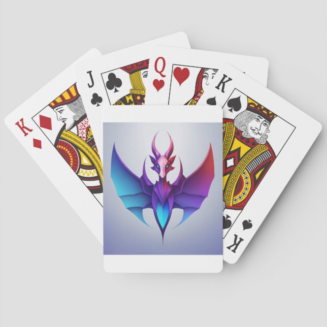 Dragon Dreams: A Tecknad Fantasy Hälsning Casinokort (Baksidan)