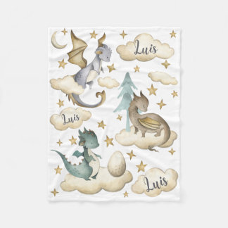 Dragon Dreams Baby Blanket Fleecefilt