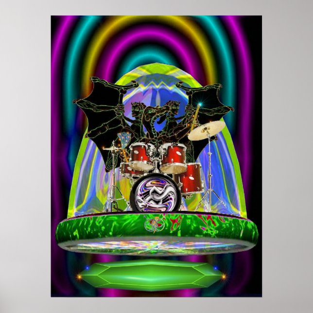 Dragon Drums. Poster (Framsidan)