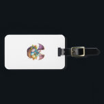 Dragon Easter Day Loves Collecting Easter Eggs Dra Bagagebricka<br><div class="desc">Dragon Easter Day Loves Collecting Easter Eggs Dragons Kids T-Shirt</div>