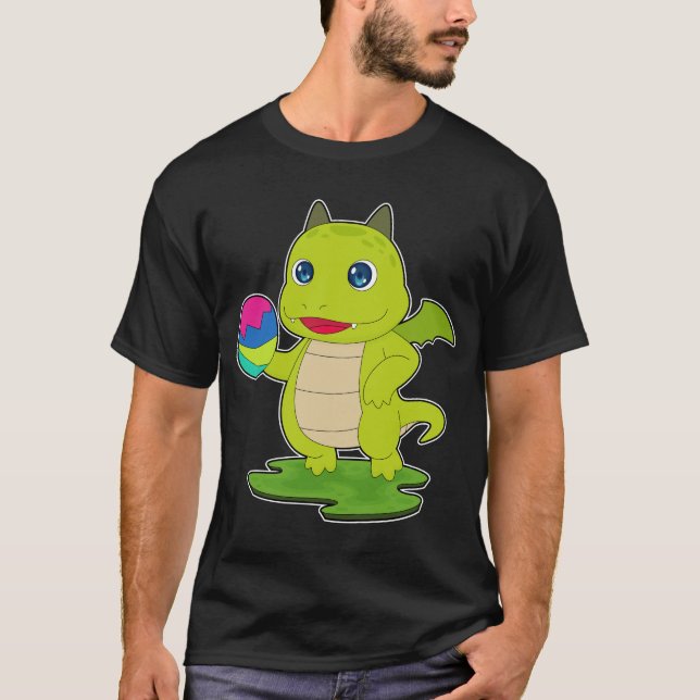 Dragon Easter Easter egg T Shirt (Framsida)