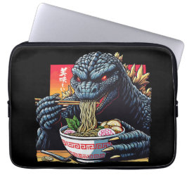 Dragon eating ramen  laptop fodral