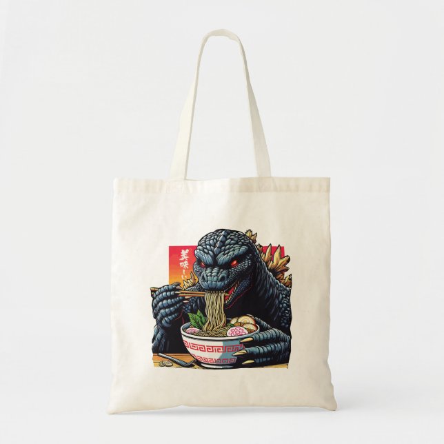 Dragon eating ramen  tygkasse (Framsidan)