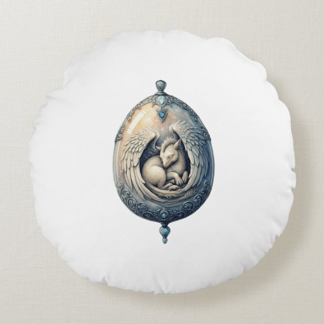dragon egg cushion rund kudde (Framsidan)