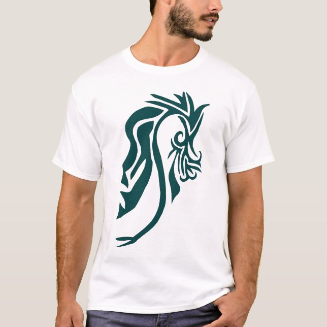 Dragon eller Mask T-Shirt (Framsida)