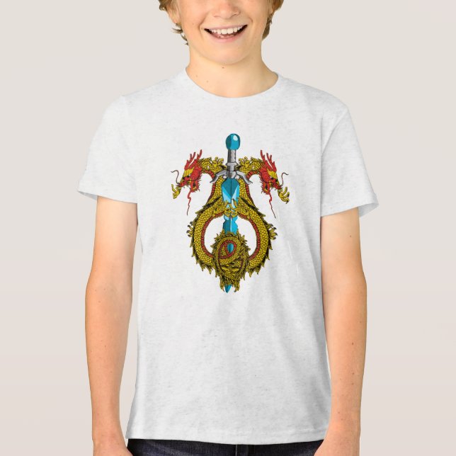 Dragon Emblem Blade T Shirt (Framsida)