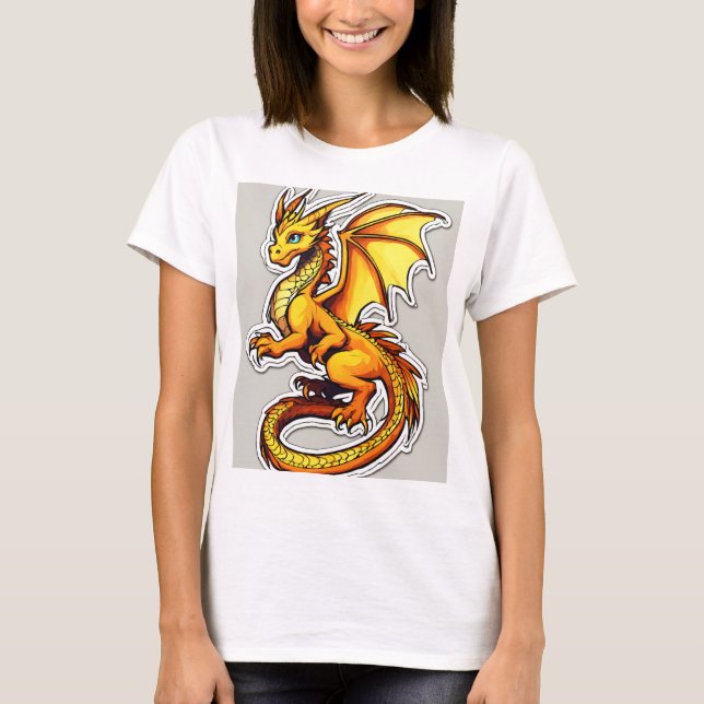 Dragon Emblem T-Shirt - Släpp loss ditt inre brand (Framsida)