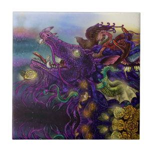 Dragon Enchantment Kakelplatta