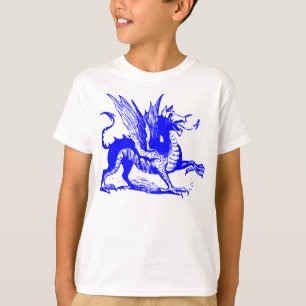Dragon Engrave - Blue T Shirt