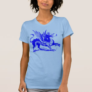 Dragon Engrave - Blue Tee