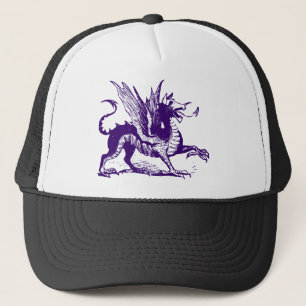 Dragon Engrave - Deep Lila Truckerkeps