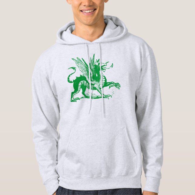 Dragon Engrave - Grass Grönt Munkjacka (Framsida)