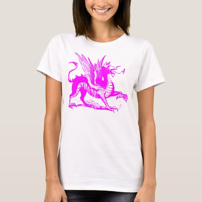Dragon Engrave - Magenta Tröja (Framsida)