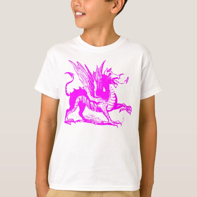 Dragon Engrave - Magenta Tröja (Framsida)