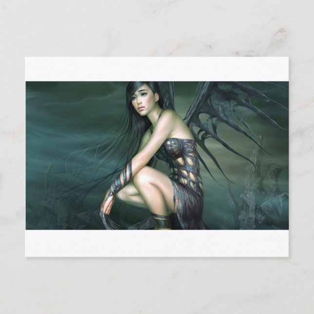 dragon Fairy Vykort (Framsida)