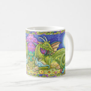 DRAGON FAMILY NÄSTA GENERATION, WHIMSICAL FANTASY KAFFEMUGG
