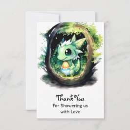 Dragon Fantasy Baby Shower Tack Kort