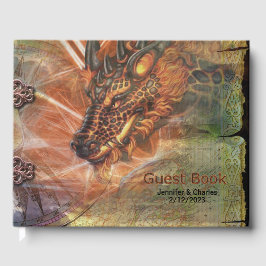 Dragon Fantasy Bröllop Guest Bok