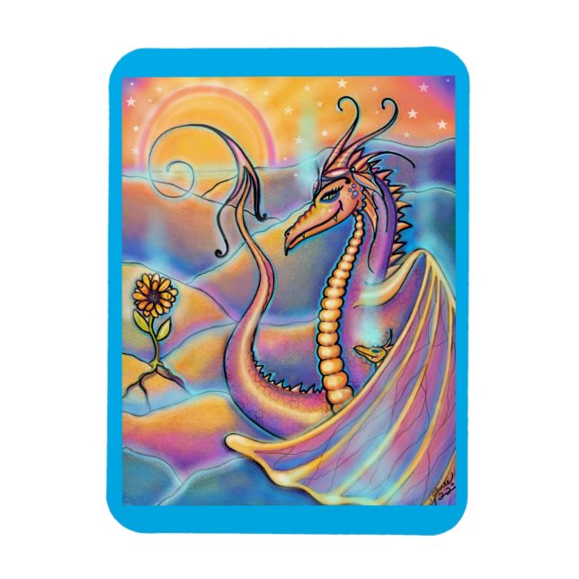 Dragon fantasy by Renee L. Lavoie Magnet (Vertikal)