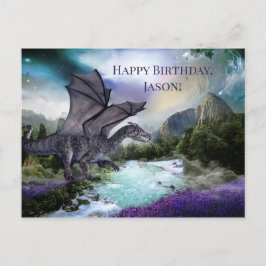 Dragon Fantasy Child Birthday vykort