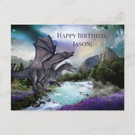 Dragon Fantasy Child Birthday vykort