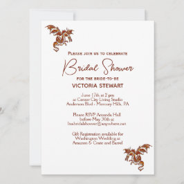 Dragon Fantasy Inbjudningskort för möhippan