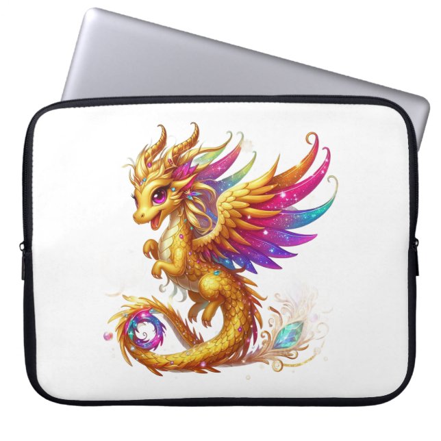 Dragon Fantasy Mythical Electronic Bag Laptop Fodral (Framsidan)