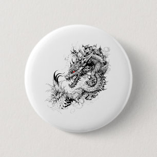 Dragon Fantasy Vild Animal Illustration Art Tattoo Knapp