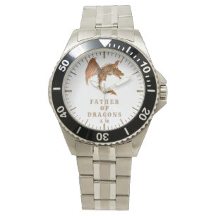 Dragon Far of Dragons Typography Monogram Armbandsur