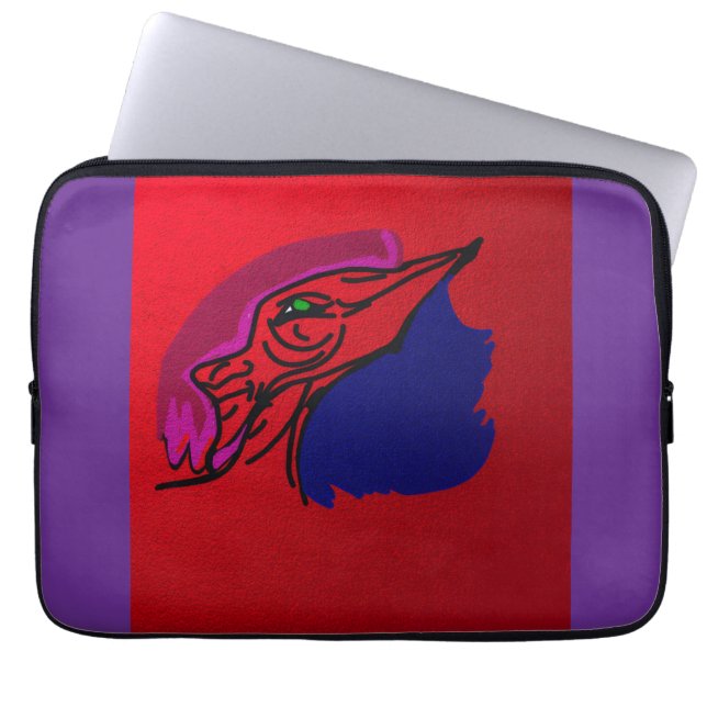 Dragon Fashionista Laptop Sleeve (Framsidan)