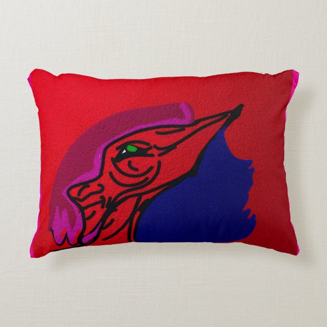 Dragon Fashionista Prydnadskudde (Framsidan)