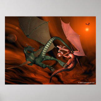 Dragon Fight Poster