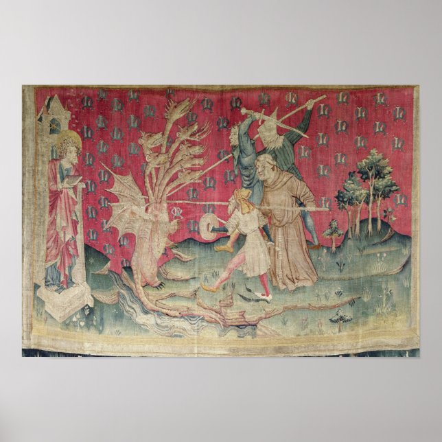 Dragon Fighting with the Servants of God Poster (Framsidan)