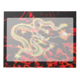 Dragon Fire decor on Lucky Energy Anteckningsblock