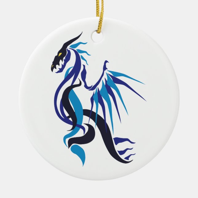 Dragon Fire Julgransprydnad Keramik (Framsidan)