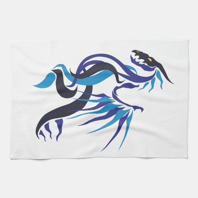 Dragon Fire Kökshandduk (Horisontell)