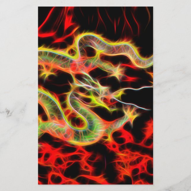 Dragon Fire on Lucky Energy Brevpapper (Framsida)