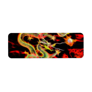 Dragon Fire on Lucky Energy Returadress Etikett